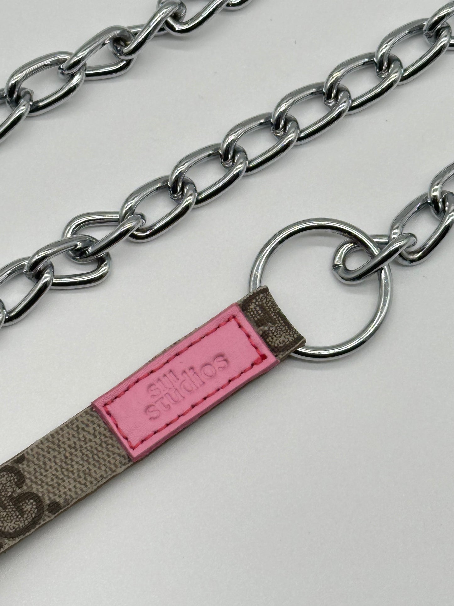 CHAIN DOG LEASH "GG"