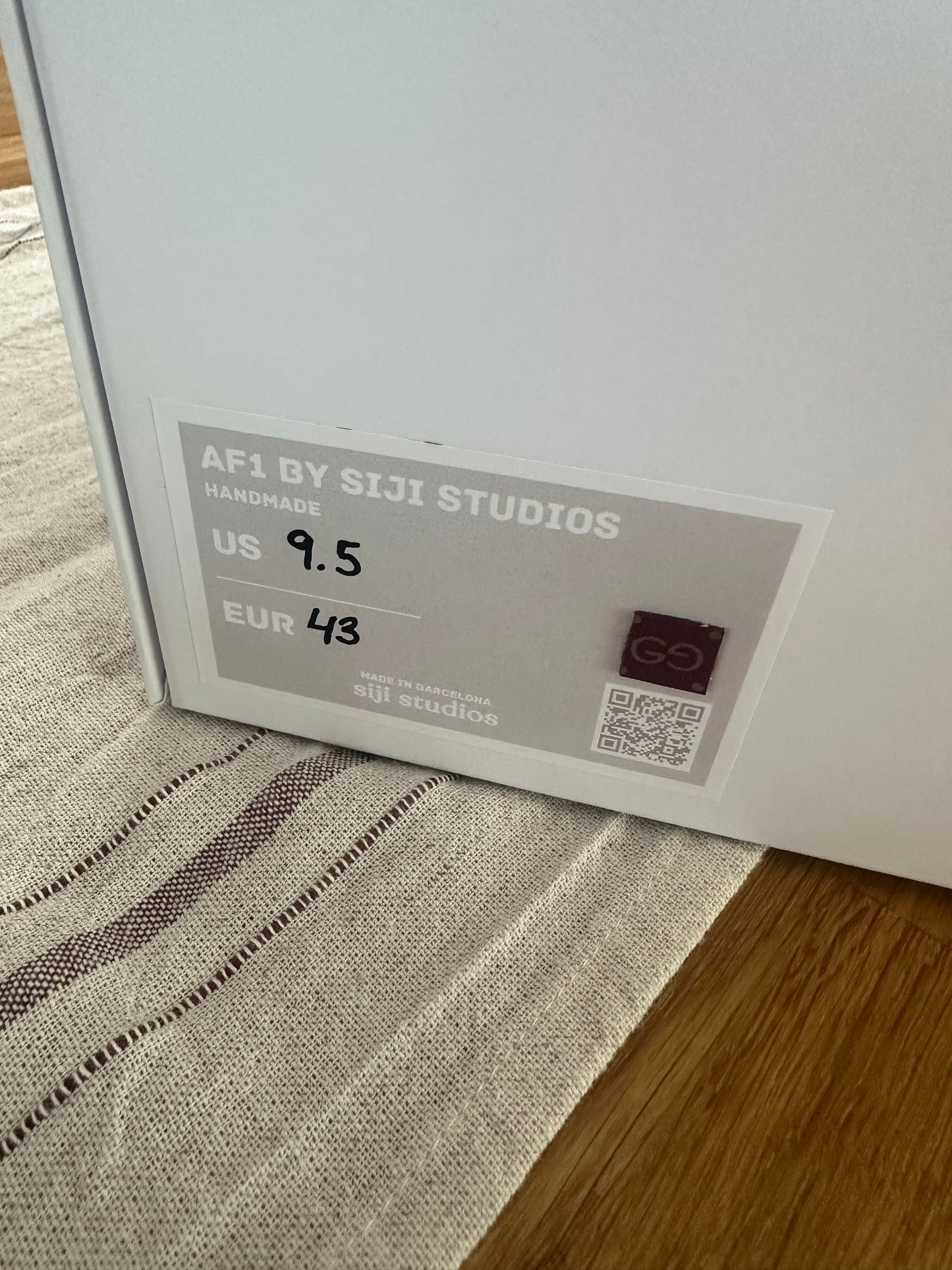 AF1 "GG BURGUNDY" WHITE