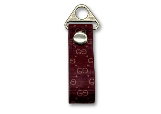 KEYCHAIN "GG BURGUNDY"