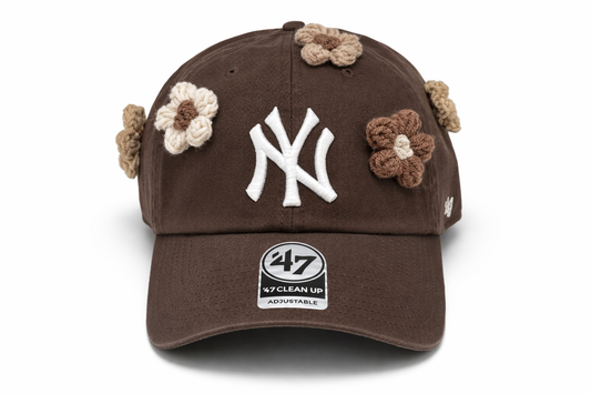 47 "BROWN NY FLOWERS" CAP