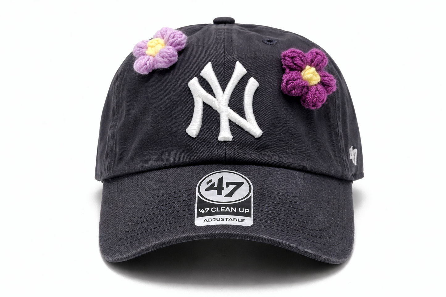 47 "NAVY NY FLOWERS" CAP