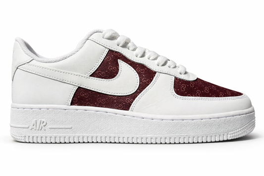 AF1 "GG BURGUNDY" WHITE
